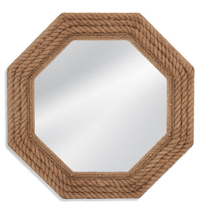 OCTAGONAL NATURAL ROPE MIRROR