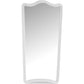 SHAPED AND RIBBED MIRROR, IN WHITE OR TEAL