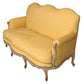 NEWLY UPHOLSTERED YELLOW SCALAMANDRE FABRIC SOFA