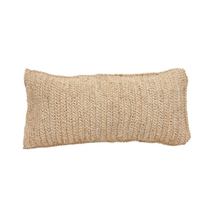 CROCHETED LIGHT RAFFIA PILLOW
