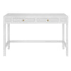 DOUBLE PEELED RATTAN CONSOLE - White