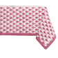 COTTON BLOCK PRINT FEATHER TABLECLOTH