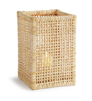NATURAL WOVEN SQUARE HURRICANE