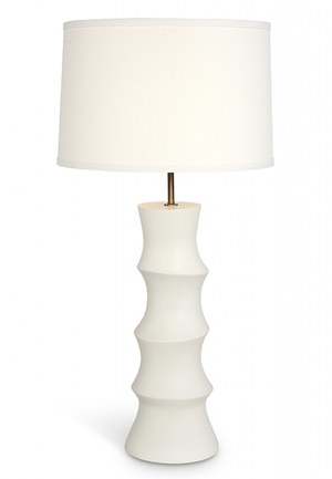 BAMBOO INSPIRED WHITE LAMP