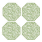 SET OF 4 ZEBRA COASTERS