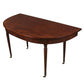 PAIR ENGLISH MAHOGANY DEMI LUNE CONSOLE TABLES, 19TH CENTURY
