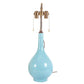 SINGLE SKY BLUE PORCELAIN GOURD LAMP