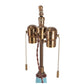 SINGLE SKY BLUE PORCELAIN GOURD LAMP