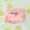 Meg Braff x Weezie Small Patterned Toiletry Bag - SHELL PINK