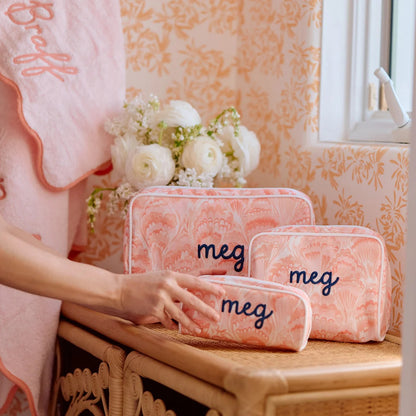 Meg Braff x Weezie Small Patterned Toiletry Bag