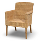 SINGLE WALTERS WICKER INDOOR ARM CHAIR