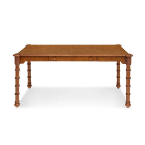 MAPLE BROWN BAMBOO DESK WITH DRAWER