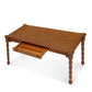 MAPLE BROWN BAMBOO DESK WITH DRAWER