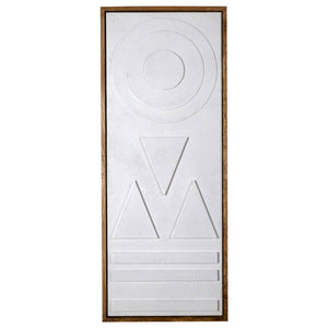 GEOMETRIC TEXTURED GESSO PANEL